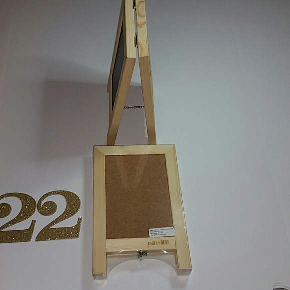 Chalk / Cork Wooden Double-Sided Easel Qty 1 - Picture 7 of 7